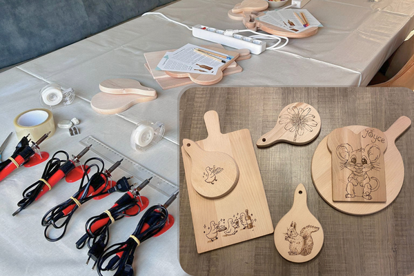 Met de workshopbox houtbranden kun je met jouw gezelschap op eigen gelegenheid een workshop houtbranden organiseren.